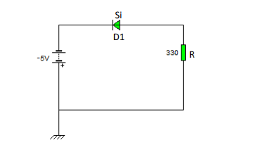 Si
本
D1
330
R
-5V
