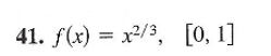 41. f(x) = x/3, [0, 1]
