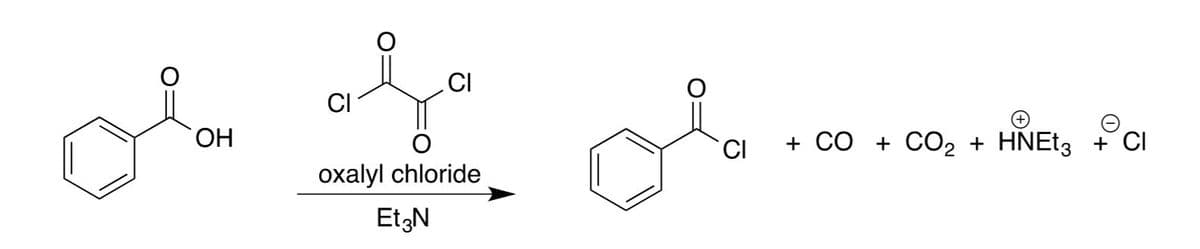 CI
CI
CI
+ СО +
CO2
HNEt3
+ CI
+
oxalyl chloride
EtzN
