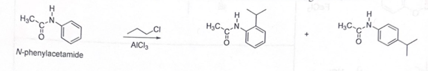 H
H3C N.
N.
H3C.
N.
AICI 3
N-phenylacetamide