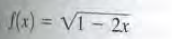 (x) = V1 - 2x
%3D
