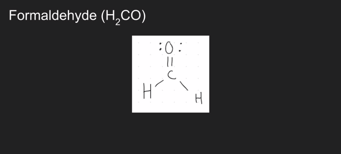 Formaldehyde (H,CO)
H
H
