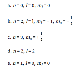 n= 0, 1= 0, m¡= 0
a.
b. n= 2, 1= 1, m¡=-1, m,=-
с. n3 3, m,-+;
d. n=2, 1=2
е. n%3D1, 1-0, m,%3D0
