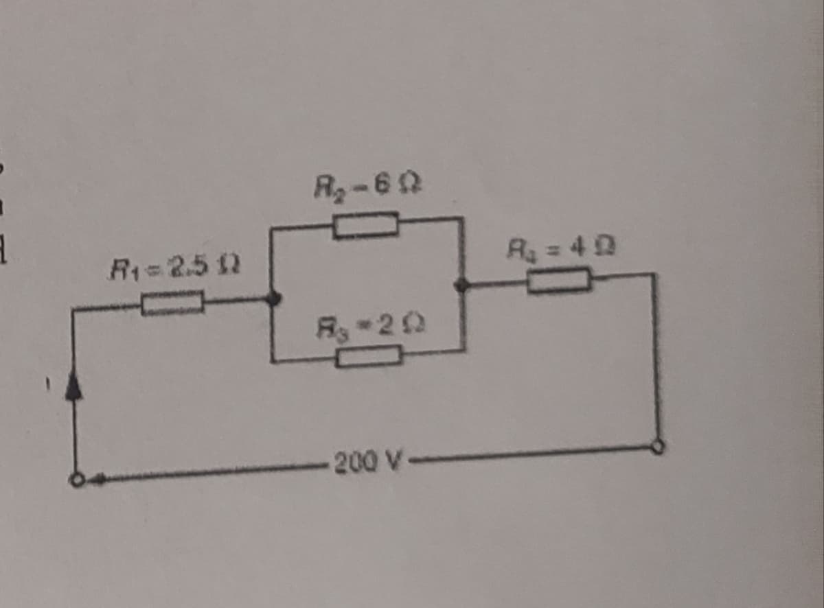 R₁ = 2.5 12
R₂-602
R₁-20
-200 V-
A₂ = 49