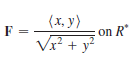 (x, y)
F-
Vx? + y
on R
