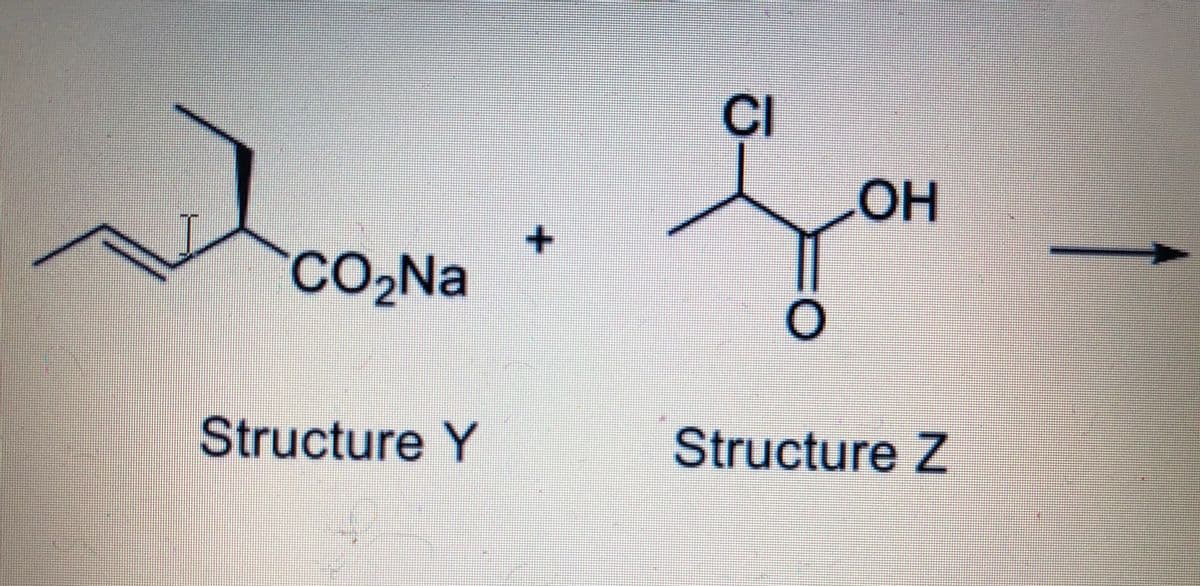 CI
он
со
2Na
Structure Y
Structure Z
