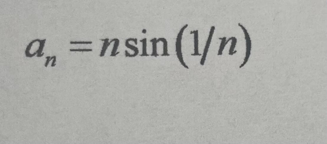 a,3Dnsin(1/n)
