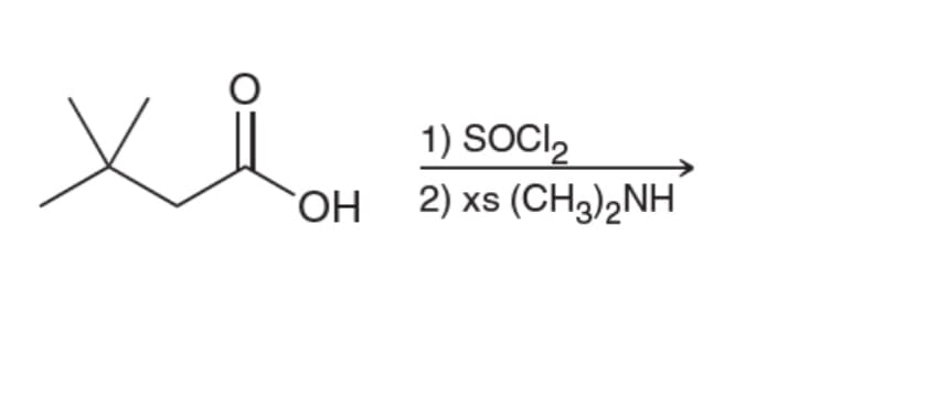 Хлон
1) SOCI2
OH 2) xs (CH3)2NH