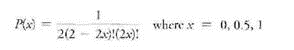 where x = 0, 0.5, 1
Pl)
2(2 - 2a:(2x):
