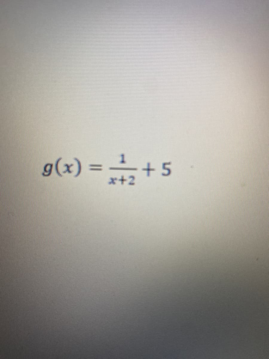 g(x) = 1/2+5