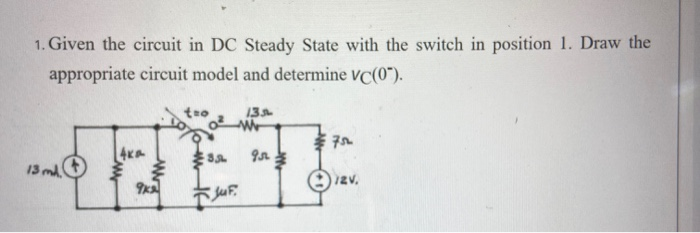 ppropriate circuit model and determine vC(0",
13
4KA
