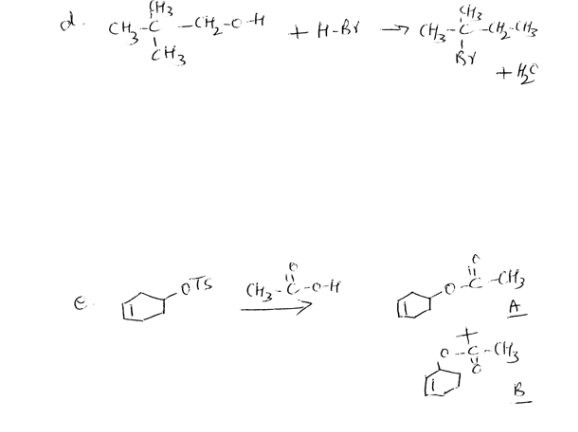 CH-c -CH, -0 H
+ H-Br
OTS
Ch, È -o-4
A
- CHs
sol
