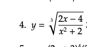 2х — 4
3
4. y =
x2 +2
L
