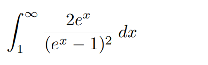 2e"
dx
(e – 1)2
1
