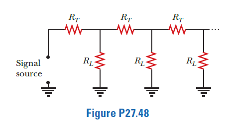 RT
RT
Rr
R1
R1-
RL
Signal
source
Figure P27.48
