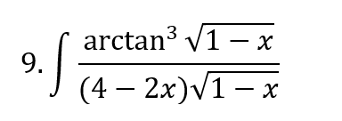 arctan3 V1 – x
9.
(4 – 2x)V1 - x
