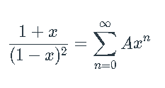 1+ x
Σ
(1 – 2)?
Ax
n=0
||
