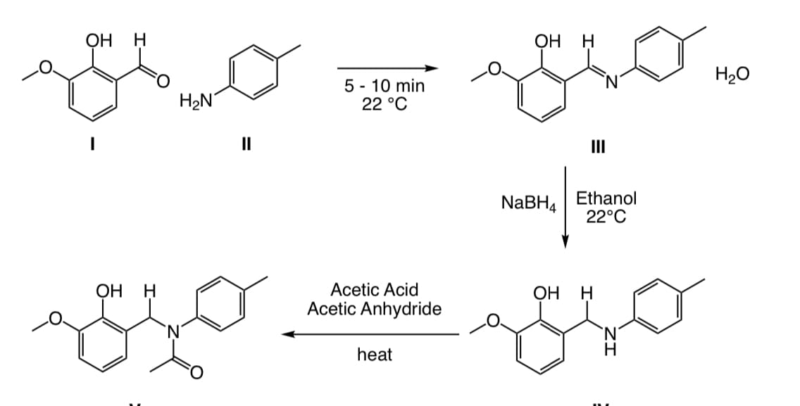 ملة
OH
OH H
H₂N
5 - 10 min
22 °C
Acetic Acid
Acetic Anhydride
heat
متن
ОН
""
NaBH Ethanol
22°C
OH
H
H2O