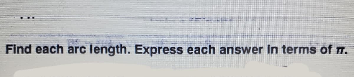 Find each arc length. Express each answer In terms of m.
