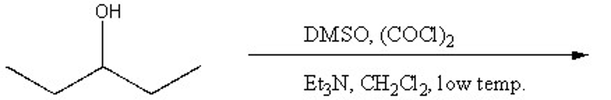 OH
DMSO, (COCI)2
ETZN, CH2C1,, low temp.
