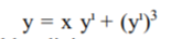 y = x y' + (y')³
