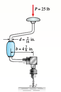 P= 25 lb
- d = 7;
b= 45 in.
in.
16
