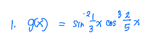 1. g(x)
= Sin
39 COS
32
5
ㅈ