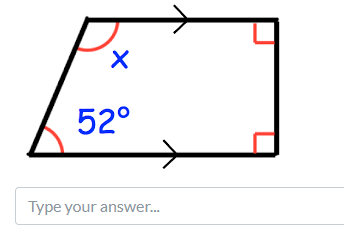 52°
Type your answer.
