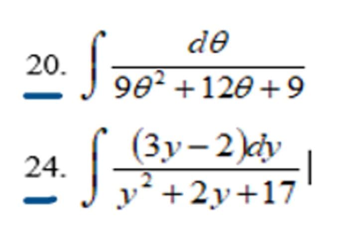 de
20.
90? +120 +9
(3y- 2)cy
|
+2y+17
24.
