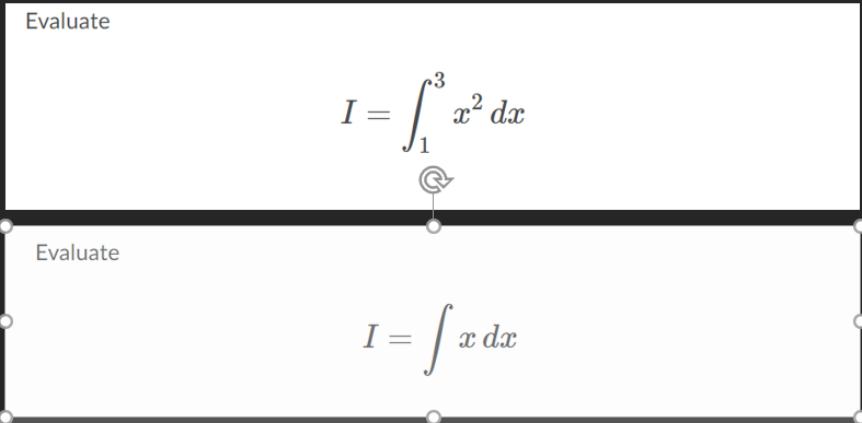 Evaluate
Evaluate
3
I
1 = 1 ₁² 20²
I
x² dx
=
- fx dr
dx