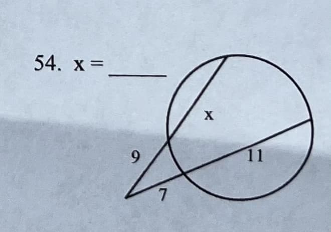 54. x =
-
9
7
X
11