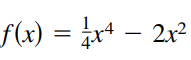 f(x) = x+ – 2x²
