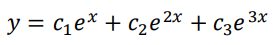 y = cqe* + cze2x + c3e 3x
%3D
D
