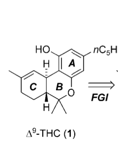 НО
H| A
B
FGI
H/
Д9-THC (1)
