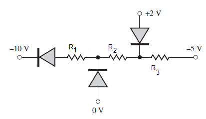 -10 V
R₁
Ki.m
ㅈ
OV
R₂
www
+2 V
www
R3
-5 V
-O