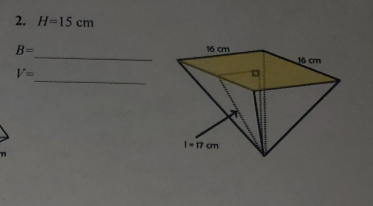 2. H=15 cm
16 cm
16 cm
B%=
%3D
1-17 cm
