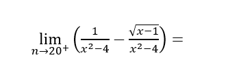 lim.
Vx-1
х2-4)
п-20+ \x2-4
