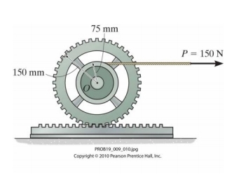 75 mm
P = 150 N
150 mm.
PROB19 000 010.jpg
Copyright o 2010 Pearson Prentice Hall, Inc.
