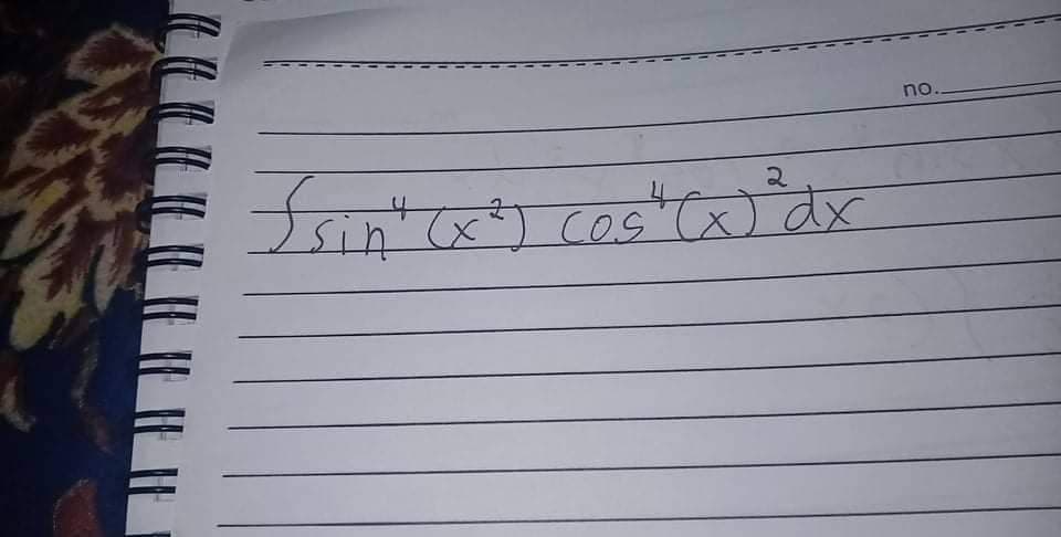 no..
2
) cos (x) dx
