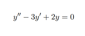 3y" – 3y' + 2y = 0
