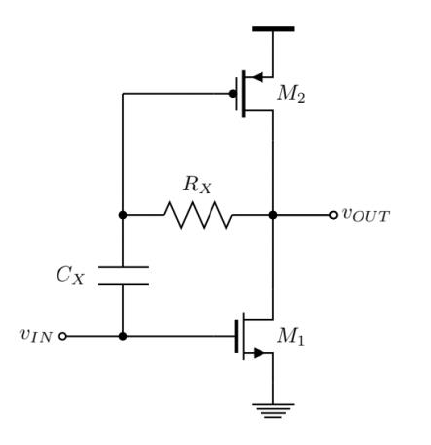 M2
Rx
O VOUT
Cx
M1
VIN O
