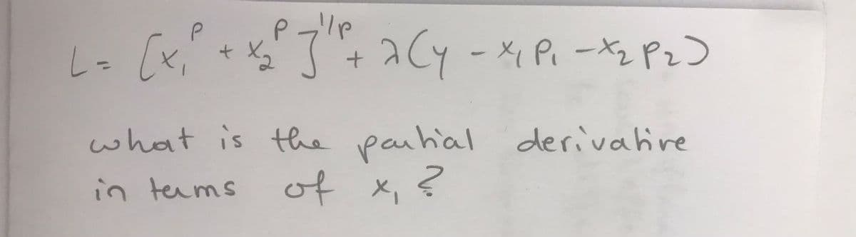 L= (x,
[x+ゴ+2Cy -XP.-2 Pz)
what is the paihial derivaire
in tems
of x, ?
