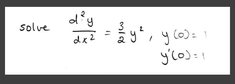 solve
3
dx2
yt, yco)=
