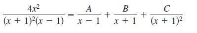 4x2
B
(x + 1)(x – 1) x - 1
x + 1
(x + 1)²
