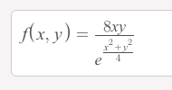 Ax, y) =
8xy
2
x*+y
