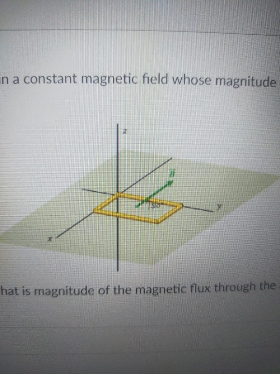 in a constant magnetic field whose magnitude
hat is magnitude of the magnetic flux through the