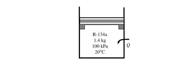 R-134a
1.4 kg
100 kPa
20°C
