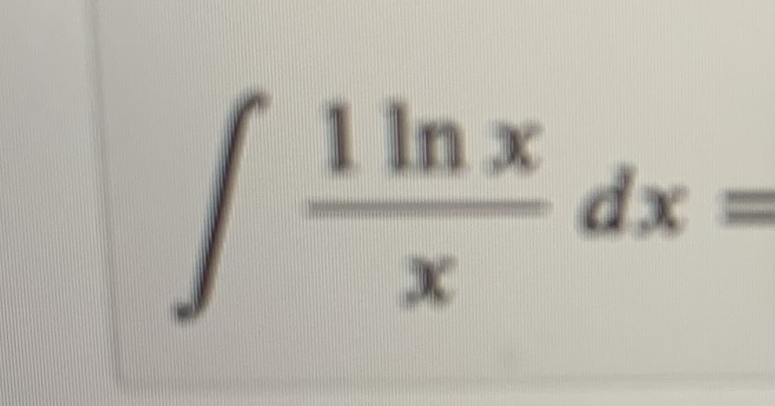 1 In x
%3D
= xp

