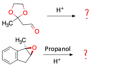 H3C
H3C
To
H+
Propanol
H+
?
?