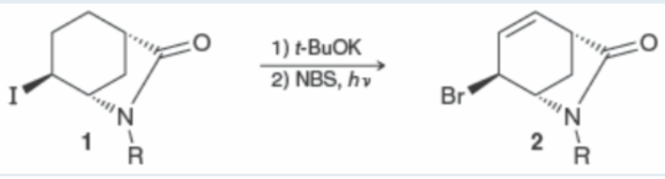 1) t-BUOK
2) NBS, hv
Br
1
2
